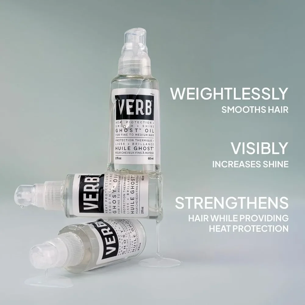 VERB Ghost Weightless Fine Hair Oil For Styling + Heat Protection Citrus 2oz